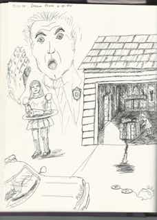 Mr. Bones Pen and Ink