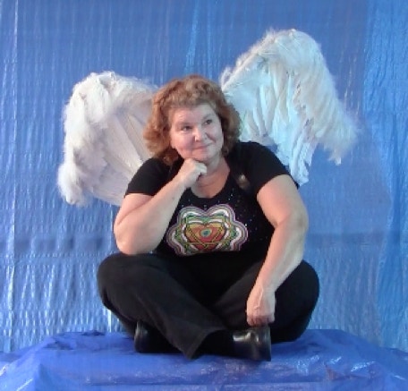 Casey McCaughn as an angel