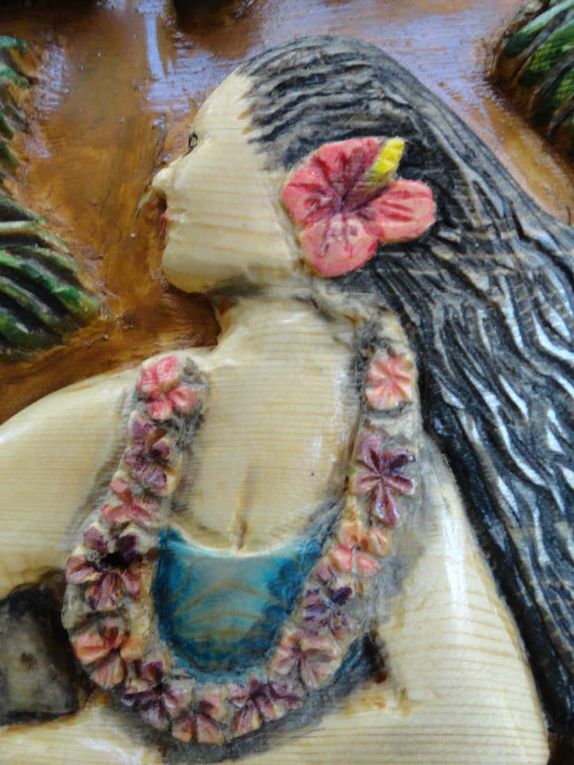 Hula for Hope, Woodcarving, woodworking, wood art